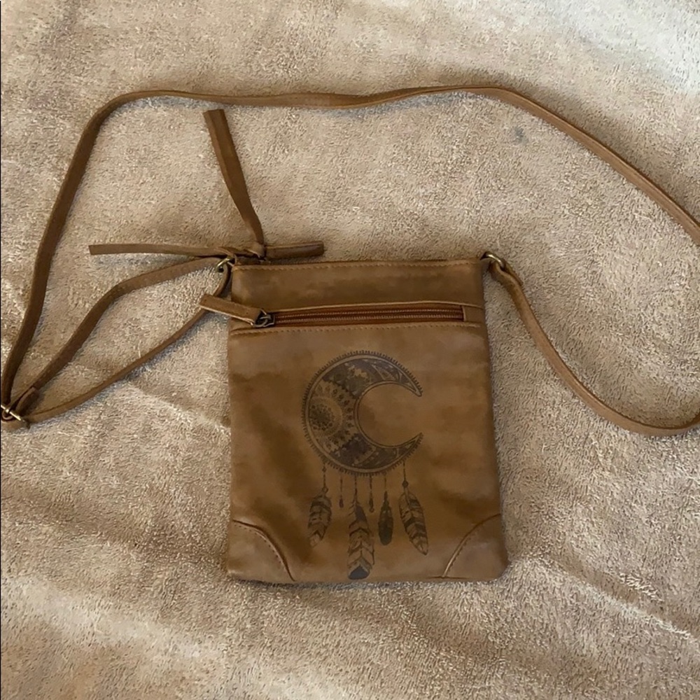 Leather crossbody purse